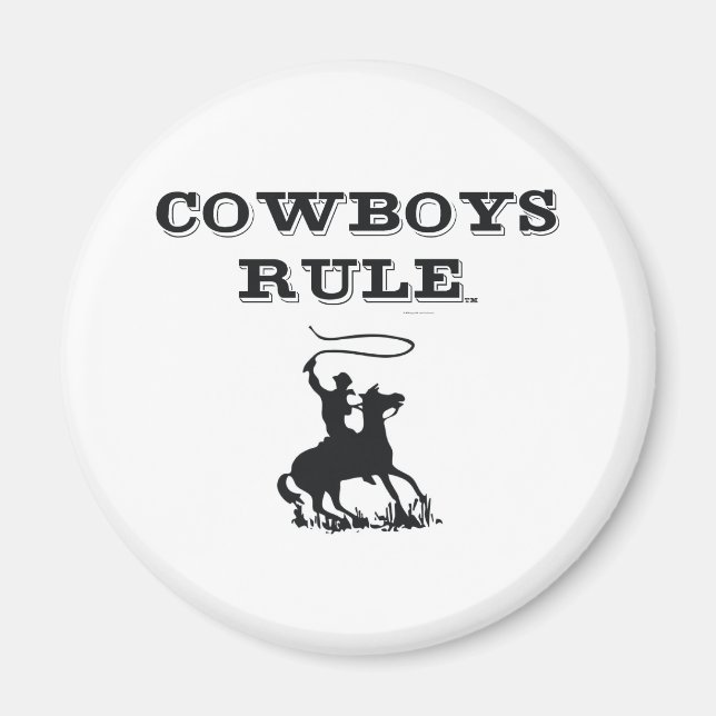 Aimant Règle des cowboys TEE (Devant)