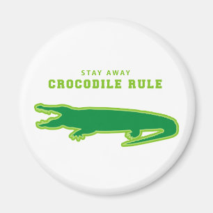 Aimant Règle du crocodile (vert)