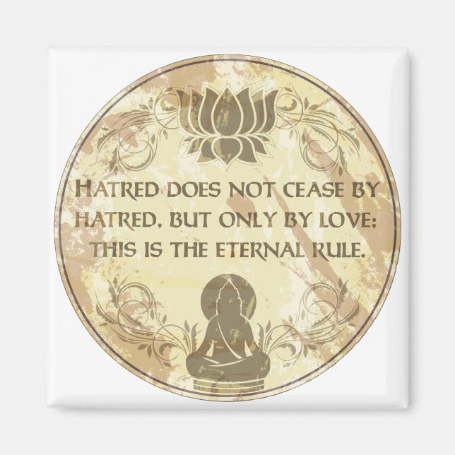 Aimant Règle éternelle du Bouddha (Devant)