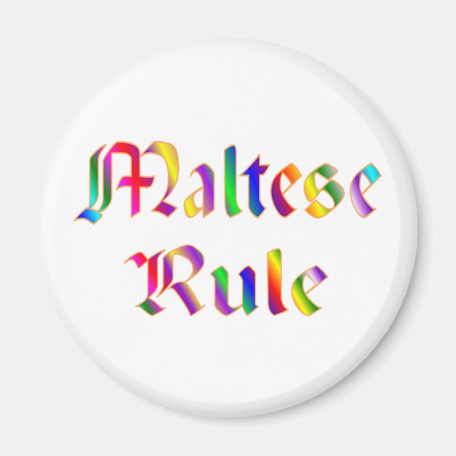 AIMANT RÈGLE MALTESE (Devant)