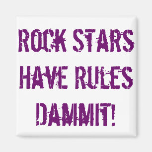 Aimant Règles d'aimant de vedettes du rock