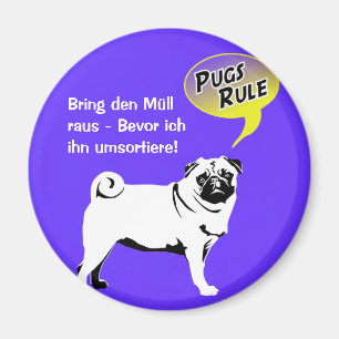 Aimant Règles de Pug