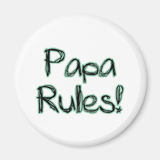 Aimant Règles Papa (Devant)