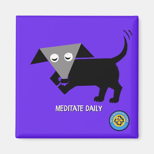 Aimant Rego Berto "Meditate Daily" (Devant)