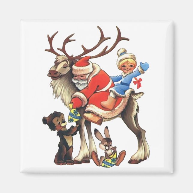 Aimant Reindeer Père Noël (Devant)