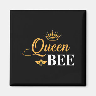 Aimant Reine abeille couronne script nature féminine amou