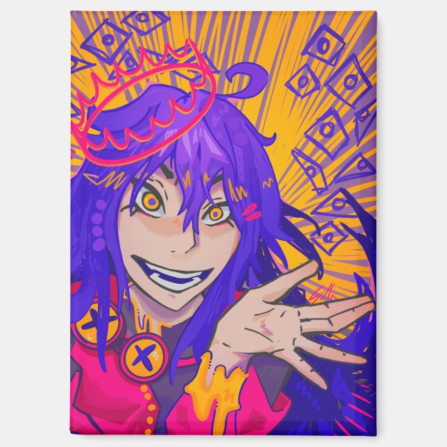 Aimant Reine anime  (Recto)