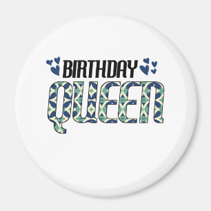 Aimant Reine d'anniversaire