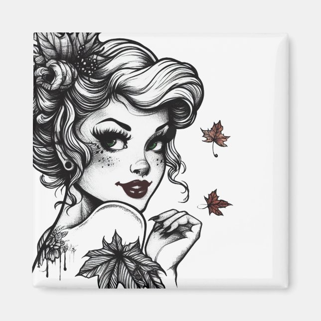 Aimant Reine d'Automne (Devant)