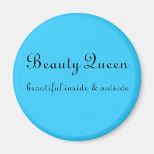 Aimant Reine de beauté, bel intérieur et extérieur