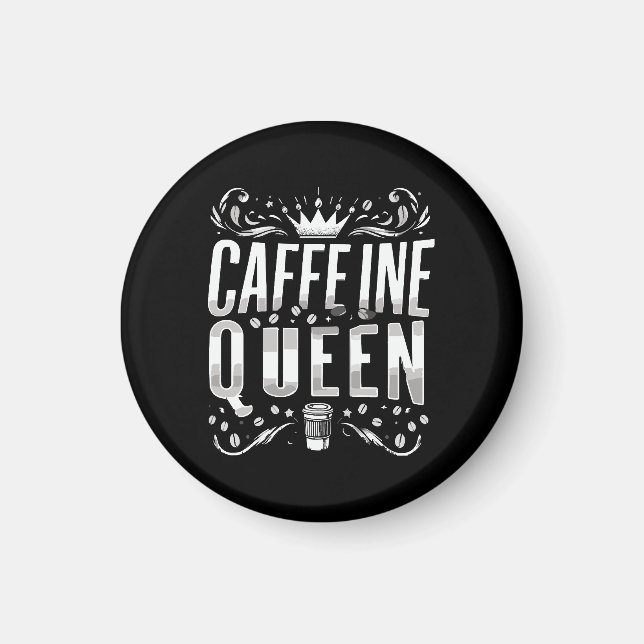Aimant reine de caféine (Devant)