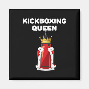 Aimant Reine de kickboxing Filles de kickboxing Femme kic