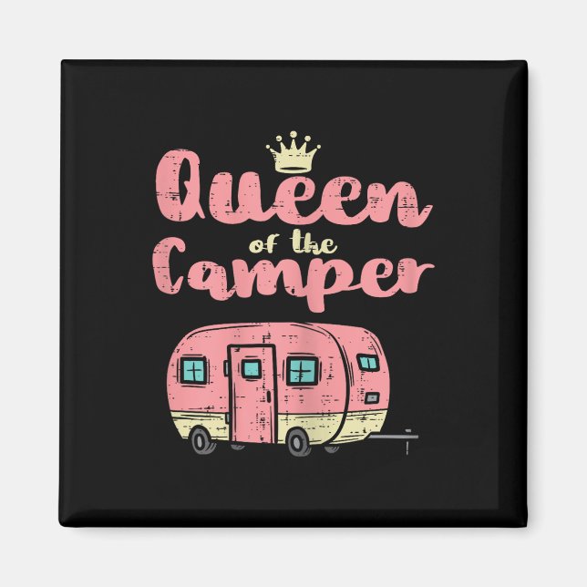 Aimant Reine De La Caravane Camping Car Camping Remorque  (Devant)