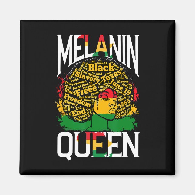 Aimant Reine de mélanine femme  (Devant)