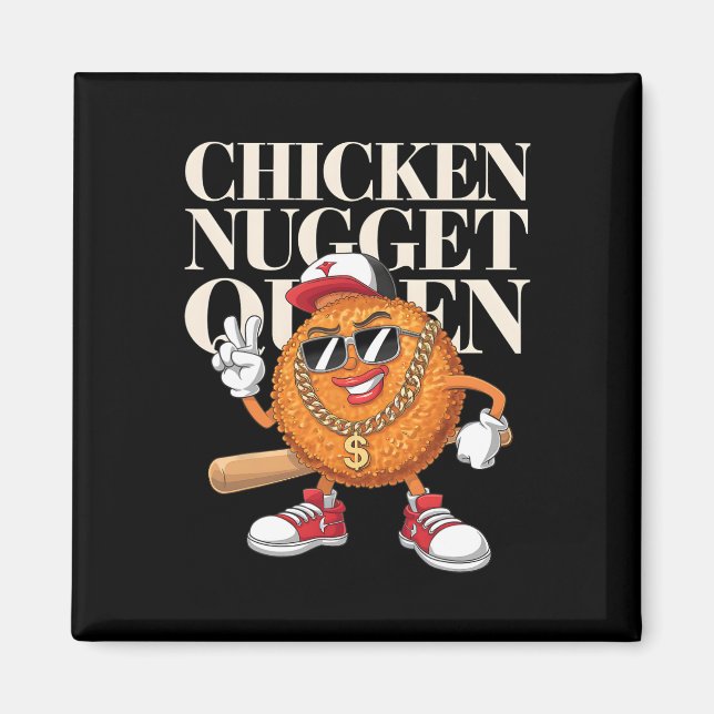 Aimant Reine de nuggets de poulet  (Devant)
