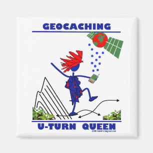 Aimant Reine de tour de Geocache U