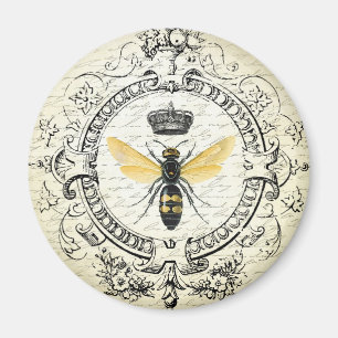 Aimant Reine des abeilles française vintage moderne