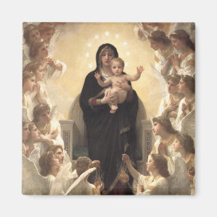 Aimant Reine des Anges Regina Angelorum par Bouguereau