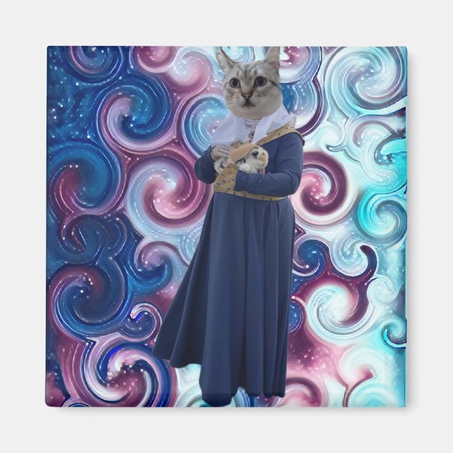 Aimant Reine des chats (Devant)