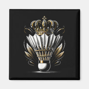 Aimant Reine Du Badminton De La Navette T-shirts Graphiqu
