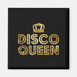 Aimant Reine du disco, cadeau de couple assorti disco rét