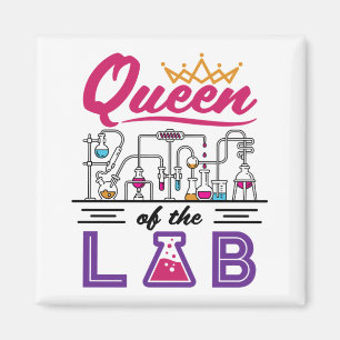 Aimant Reine du Laboratoire Technicien scientifique