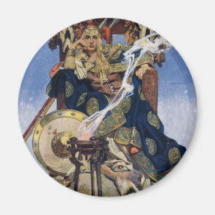 Aimant Reine Maeve Princesse Guerrière Art Fantastique