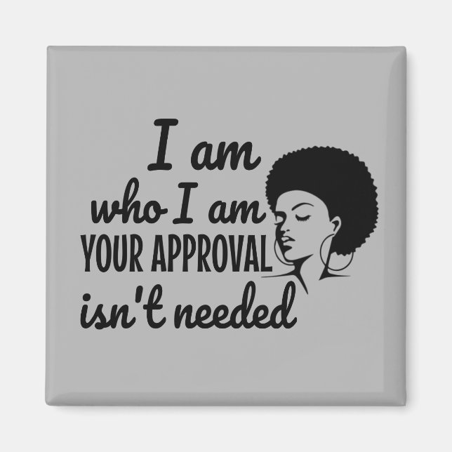 Aimant Reine noire afro-américaine (Devant)
