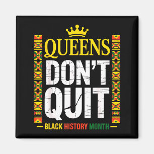 Aimant Reines Histoire noire Reines Fierté Kente pour fem
