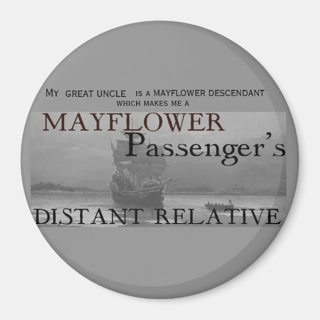 Aimant Relatif éloigné du passager Mayflower (Devant)