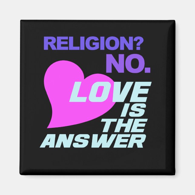 aimant Religion et Amour (Devant)