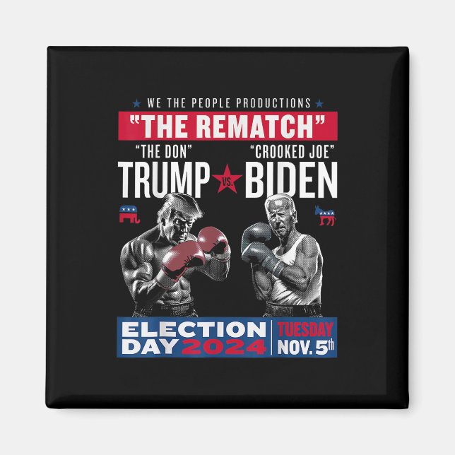 Aimant Rematter Le Don Et Le Croc Joe Biden - Pro Trump (Devant)