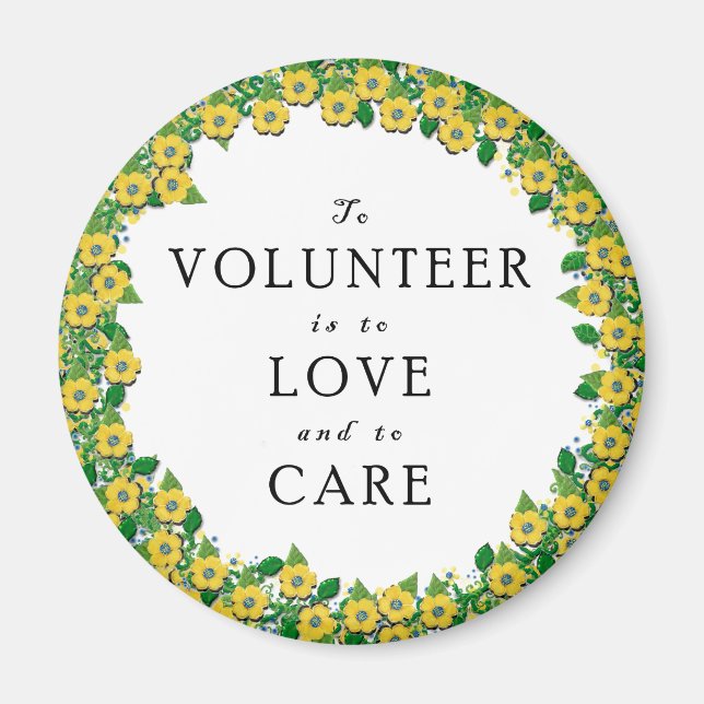 Aimant Remerciement aux bénévoles (Devant)