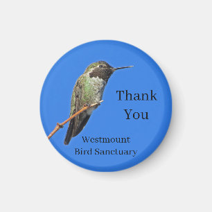 Aimant Remerciement Colibri Association sans but Lucratif