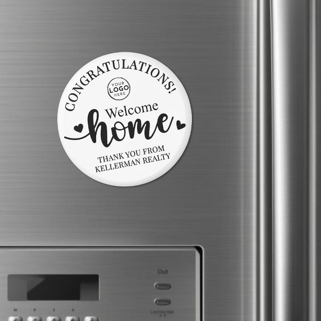 Aimant Remerciement pour une nouvelle maison pour l'immob (Real Estate Thank You New Home Magnet)