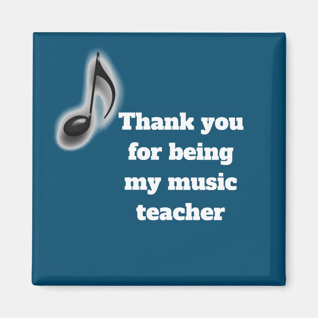 Aimant Remerciements à mon professeur de musique (Devant)