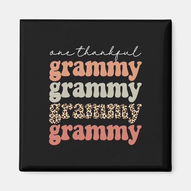 Aimant Remerciements Grammy Autumn Tree Feuilles d'automn (Devant)