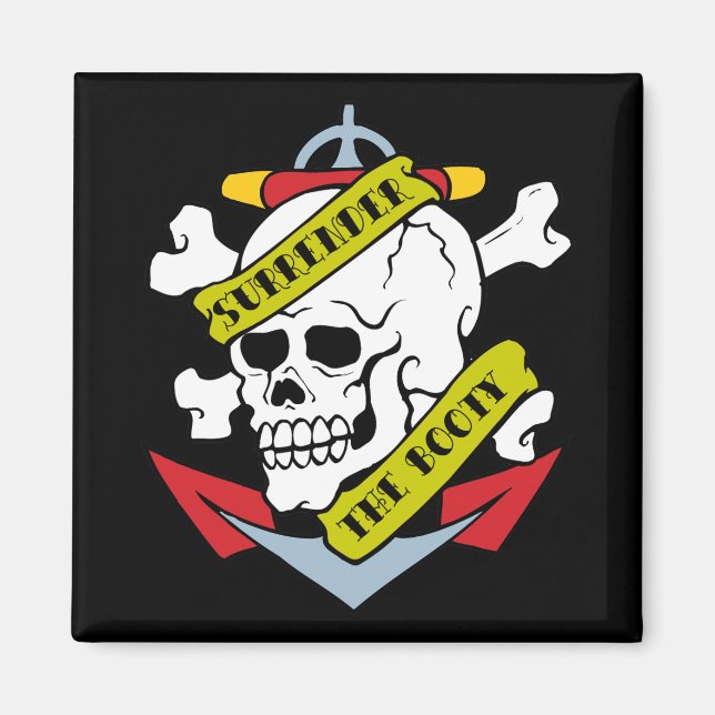 Aimant Remettre le crâne booty (Devant)