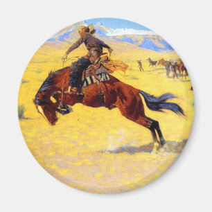 Aimant Remington Old West Horse et Cowboy