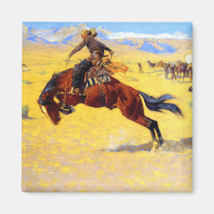 Aimant Remington Old West Horse et Cowboy