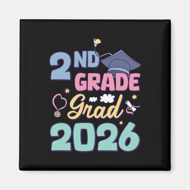 Aimant Remise des diplômes de 2e année 2026 Diplômé fier  (Devant)