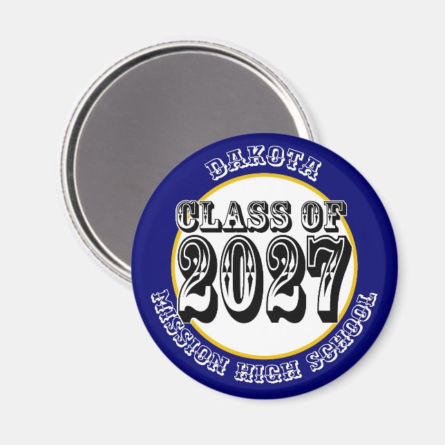 Aimant Remise des diplômes de la promotion 2027 de Wester (Recto/Verso)