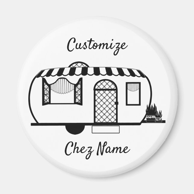 Aimant Remorque caravane arrondie Thunder_Cove (Devant)