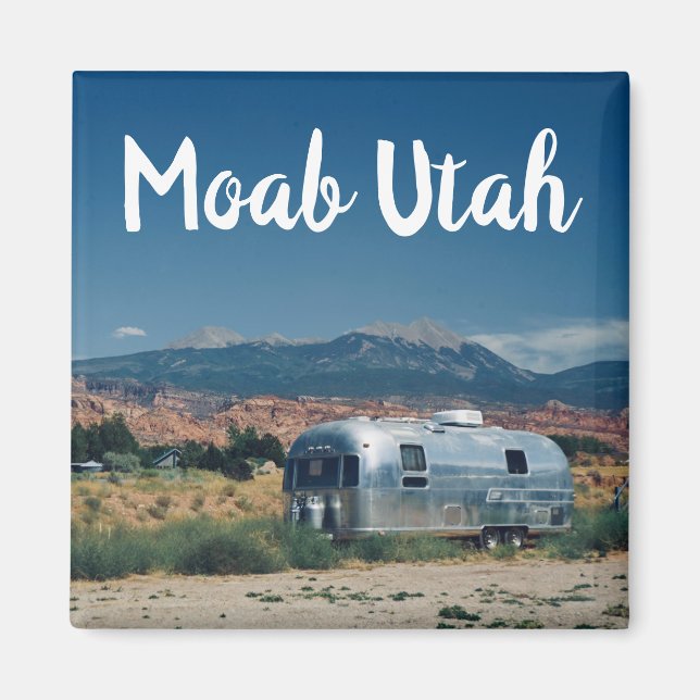 Aimant Remorque Moab Utah dans le désert (Devant)