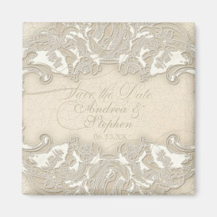 Aimant Remous baroque gravure à l'eau-forte de dentelle