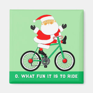 Aimant Remplissages de bas de Noël pour cycliste