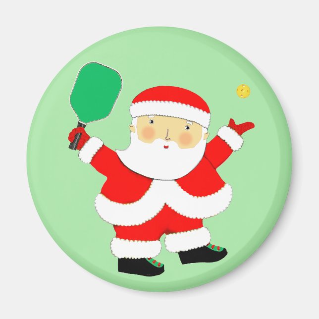 Aimant Remplisseur de chaussette de Noël de pickleball (Devant)