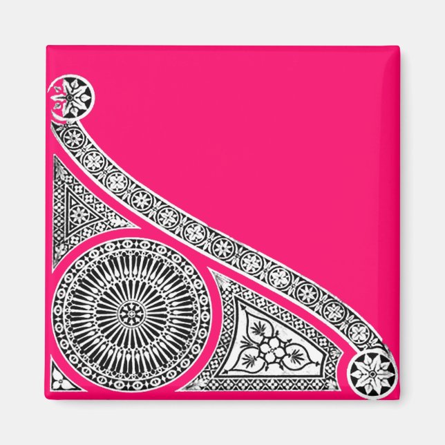 Aimant RENAISSANCE ARCHITECTURE DÉCOR PIERRE rose (Devant)