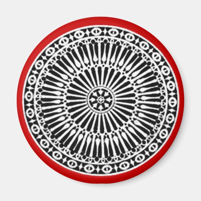 Aimant RENAISSANCE, rouge (Devant)