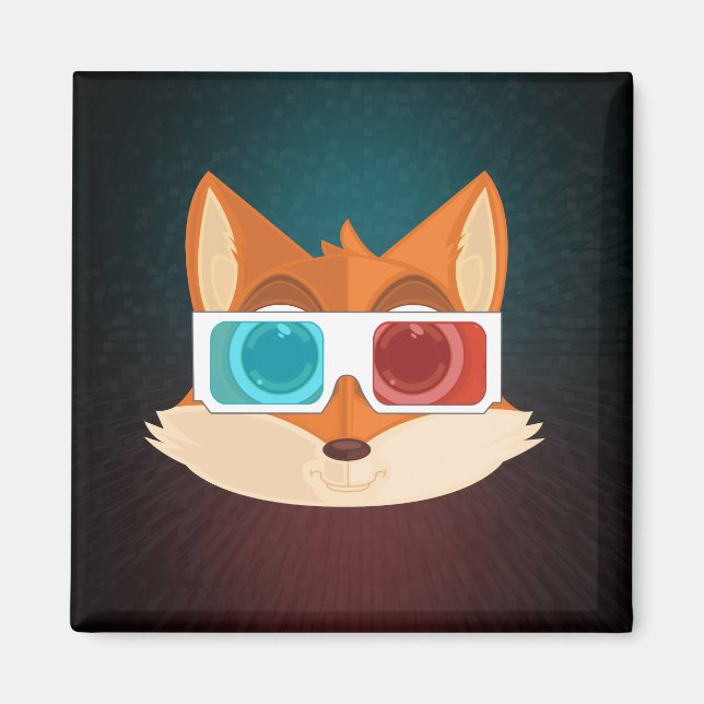 Aimant Renard - 3D (Devant)